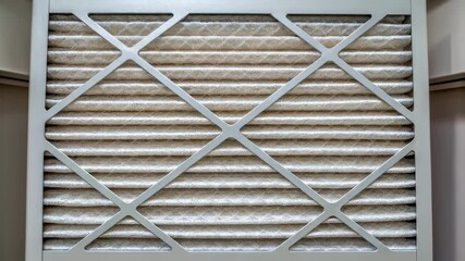 Aufkleber - Hvac technician replacing dirty air filter in home furnace