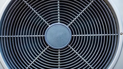 Poster - Industrial cooling fans rotating, providing ventilation and air conditioning