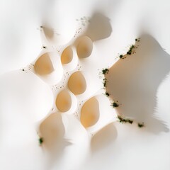 Poster - Aerial View of Abstract Sand Pattern with Soft Geometry and Low Relief