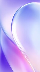 Poster - Purple and blue light curves forming sleek, ethereal abstract pattern, representing contemporary design with soft, flowing visual aesthetic for artistic backgrounds