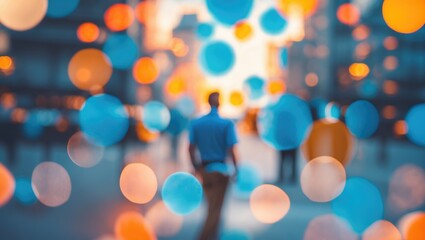 Poster - Background with a blurred effect