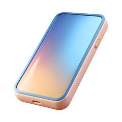 Poster - Modern smartphone mockup isolated on transparent background
