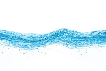 Poster - Azure liquid against a plain white backdrop