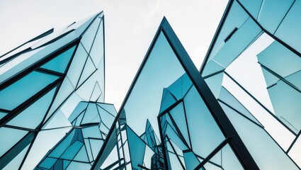 Poster - Composition of several photos of visor over building porch facade. Modern architecture fragment with shadows and reflections. Abstract black and white background with geometric pattern.