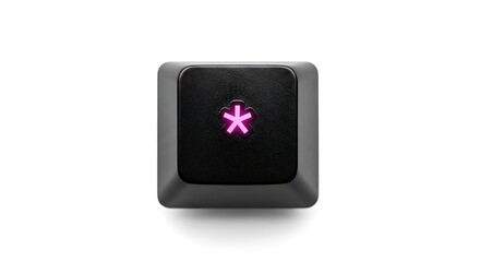 Poster - Asterisk keycap on white background