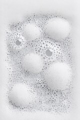 Poster - Grey and White Wax Texture with Bubble Details