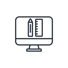 Fototapete - design icon. vector.Editable stroke.linear style sign for use web design,logo.Symbol illustration.