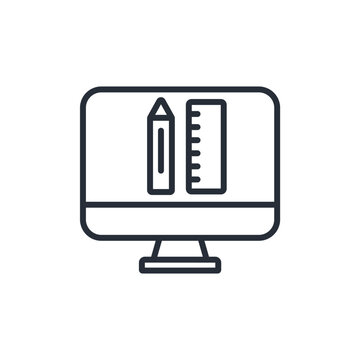 design icon. vector.Editable stroke.linear style sign for use web design,logo.Symbol illustration.