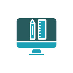 Fototapete - design icon. vector.Editable stroke.linear style sign for use web design,logo.Symbol illustration.