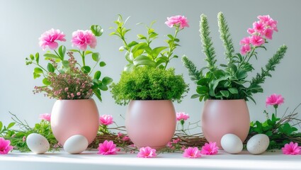 Poster - Easter decoration displayed on a white background