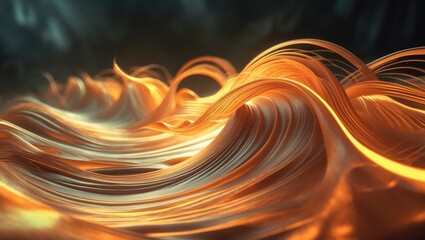 Fototapete - Fire abstract composition showcasing dynamic and vibrant visual elements.