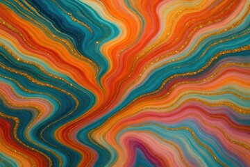 Aufkleber - Vivid Marbled Design Enhanced with Sparkling Details