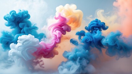 Aufkleber - Vivid Colored Smoke Effects