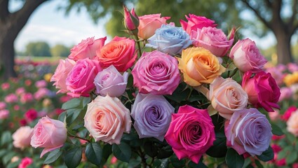 Poster - Vibrant and Stunning Rose Celebration