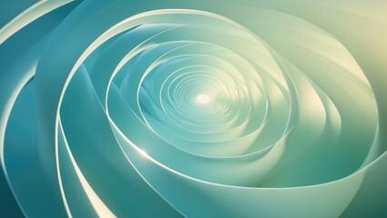 Fototapete - Fractal depiction of sound waves reverberating off a surface