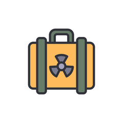 Poster - Radioactive Material Container With Attention Grabbing Symbol On It