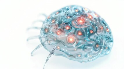 Poster - Close-up shot of a small item on a white background, perfect for highlighting details or adding texture to designs