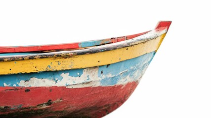 Poster - A close-up view of a boat on a sandy beach