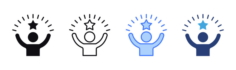 Poster - Confidence icon sheet multiple style collection