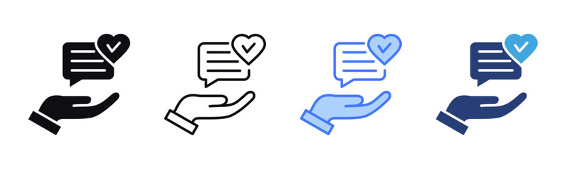 Poster - Truthfulness icon sheet multiple style collection