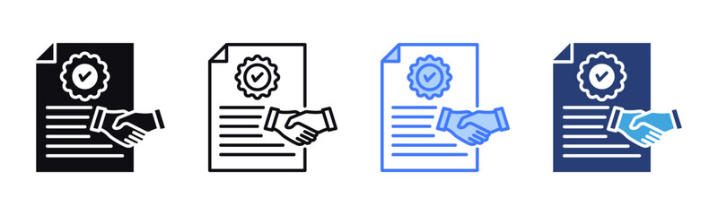 Poster - Certainty icon sheet multiple style collection