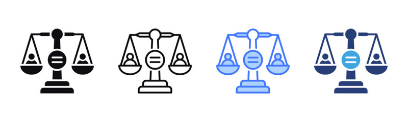 Poster - Unbiased icon sheet multiple style collection