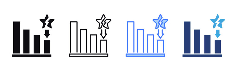 Poster - Reputation Loss icon sheet multiple style collection