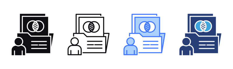 Poster - Transparency icon sheet multiple style collection