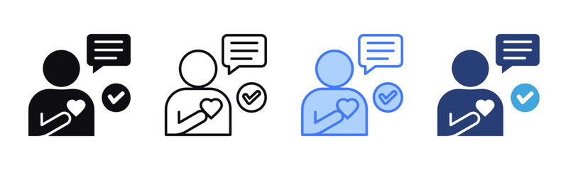 Poster - Honestly icon sheet multiple style collection