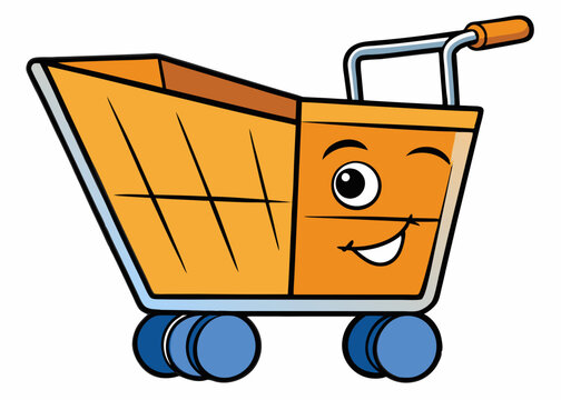 Trolly Icon Minimalist concept vector illustration