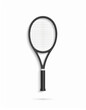 © Asunta - A close-up shot of a tennis racket isolated on a clean white backdrop, perfect for sports content