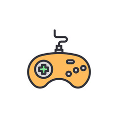 Leinwandbilder - Retro Style Gaming Controller For Entertainment And Digital Interface