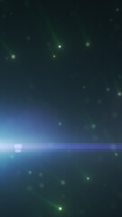 Poster - Bright green digital neural structure forming a web of glowing mesh lines over a black background