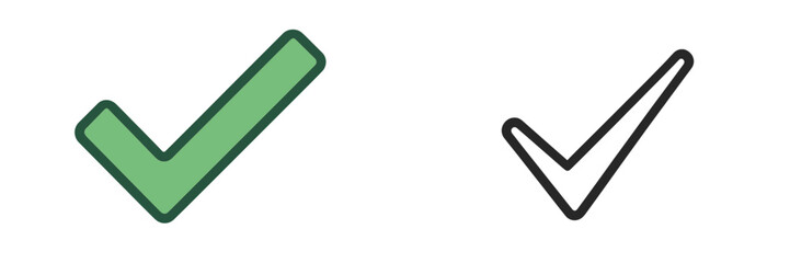 Poster - Checkmarks representing completed tasks or confirmations for productivity and organization in daily life