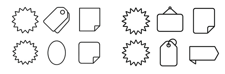 Poster - Vector illustrations of various tags and labels suitable for product design and advertising