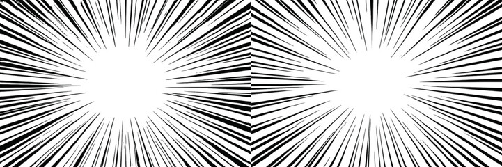Aufkleber - Bright abstract burst of lines radiating from the center creating dynamic energy at the moment of visual impact