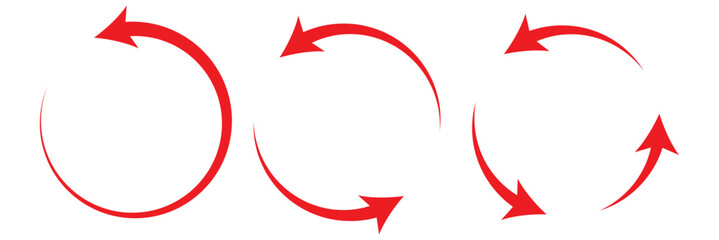 Fototapete - circle arrow icon set. rotate arrow icon, refresh and reload icon vector illustration.