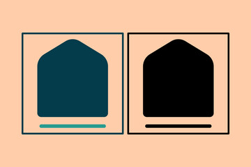 Poster - Home icon. icon related to UI elements. suitable for web site, app, user interfaces,element, printable etc. solid icon style. simple vector design editable