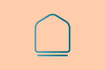 Poster - Home icon. icon related to UI elements. suitable for web site, app, user interfaces,element, printable etc. line icon style. simple vector design editable