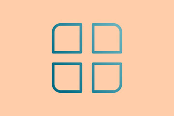 Poster - Menu icon. icon related to UI elements. suitable for web site, app, user interfaces,element, printable etc. line icon style. simple vector design editable