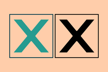 Poster - Delete icon. icon related to UI elements. suitable for web site, app, user interfaces,element, printable etc. solid icon style. simple vector design editable