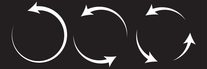Fototapete - circle arrow icon. rotate arrow icon. refresh vector icon. restart or reload vector symbol. update r