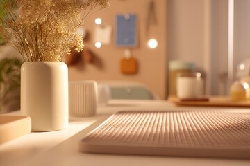 Poster - Warm and inviting interior with decorative elements in a cozy setting for a tranquil atmosphere