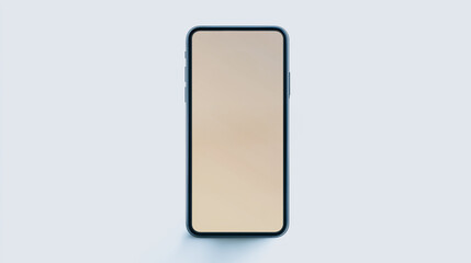 Poster - Smartphone Display: A sleek and modern smartphone with a blank display, perfect for showcasing digital content, apps, or website interfaces, offering a clean and minimalist aesthetic.