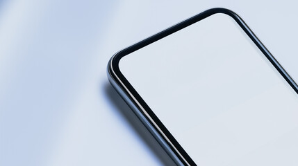 Poster - Smartphone Close-Up: A sleek, modern smartphone lies with its screen, suggesting seamless connectivity and cutting-edge technology.