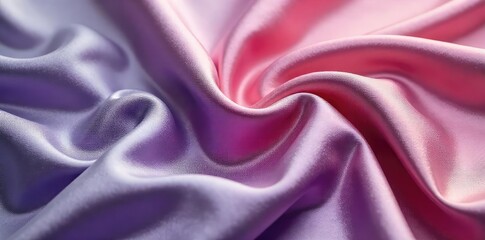 Canvas Print - close-up of luxurious, smooth silky fabric, draped elegantly to showcase its texture and sheen perfe