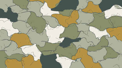 Poster - Abstract shapes assemble various colors patterned background graphic