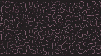 Poster - Abstract lines curve darkly background seamlessly illustrate