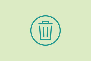 Aufkleber - Delete icon. icon related to UI elements. suitable for web site, app, user interfaces,element, printable etc. line icon style. simple vector design editable