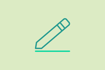 Poster - Edit icon. icon related to UI elements. suitable for web site, app, user interfaces,element, printable etc. line icon style. simple vector design editable